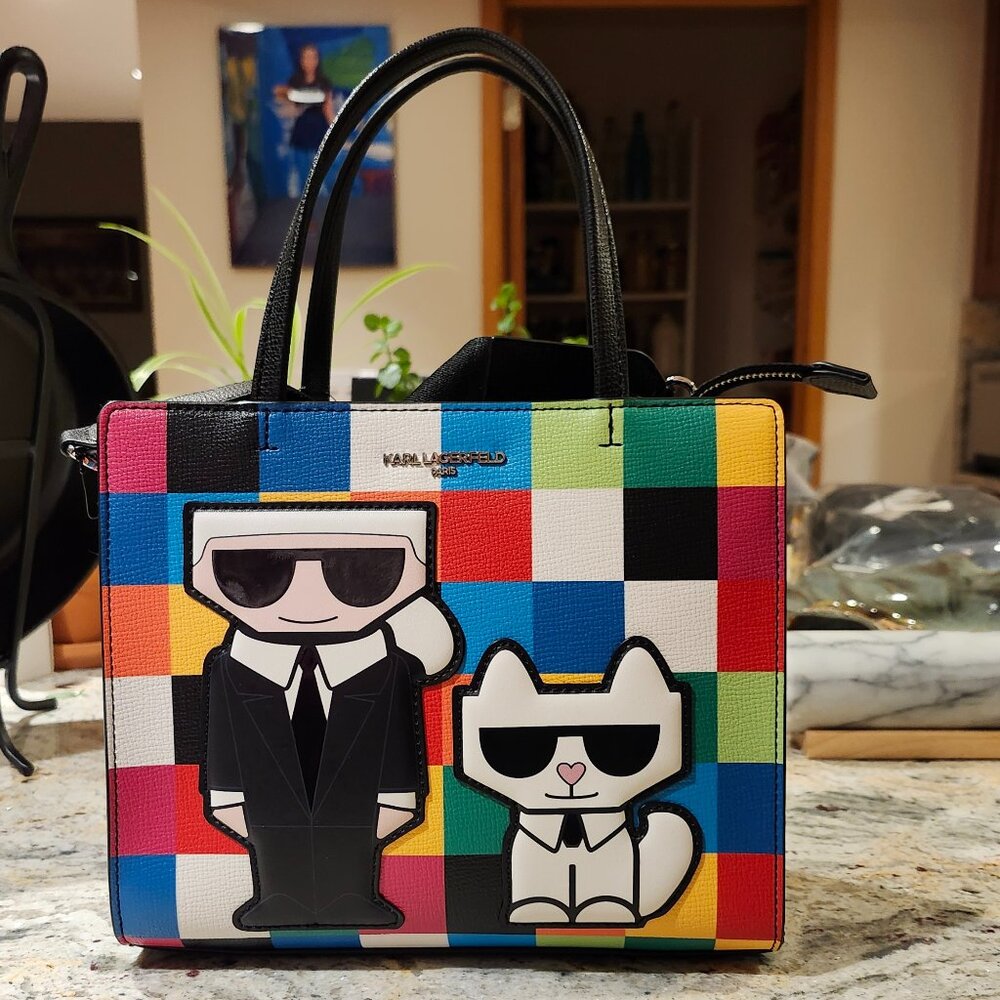 NWT Karl Lagerfeld Maybelle Satchel Crossbody Purse